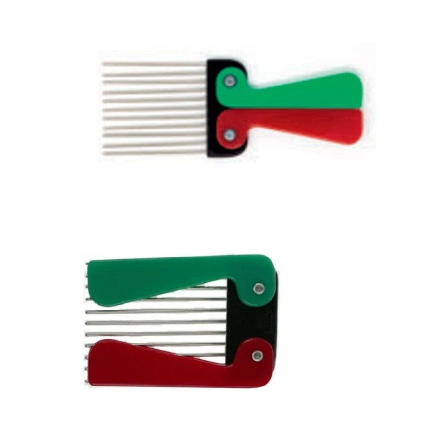 denman - pettine afro a forchetta