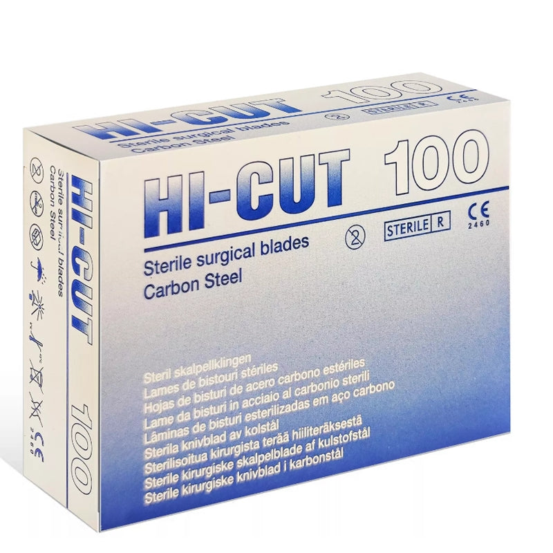 Hi Cut - lame bisturi sterili in carbonio 100pz