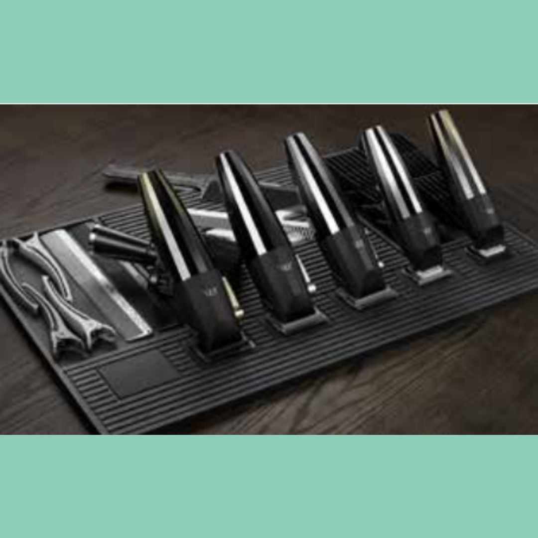 tappetino magnetico porta rasoi grande con 6 postazioni