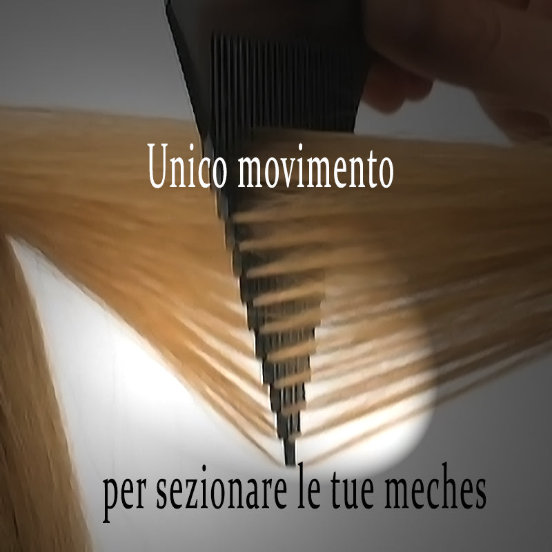 pettine sezionatore nei capelli