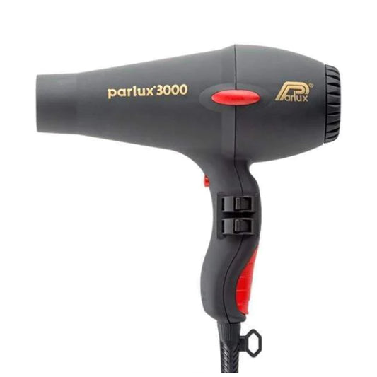 asciugacapelli professionale nero con copertura in gomma