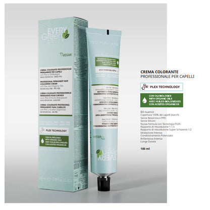 Every green colore - CREMA COLORANTE PROFESSIONALE PER CAPELLI plex
