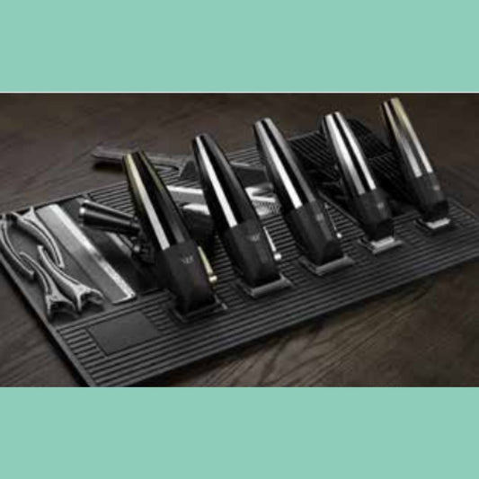 tappetino magnetico porta rasoi grande con 6 postazioni