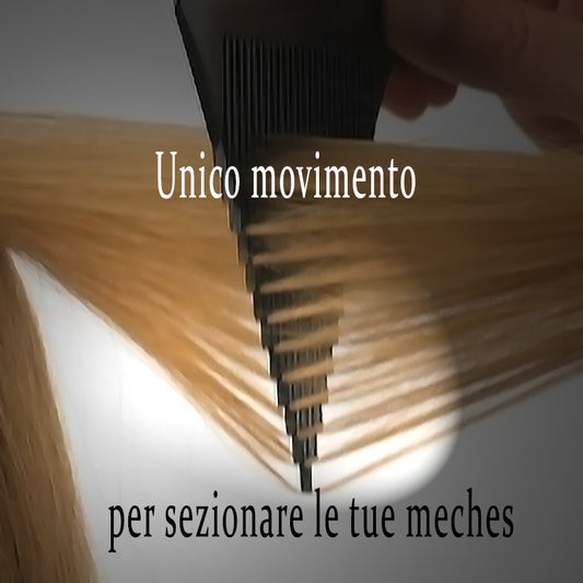 pettine sezionatore nei capelli