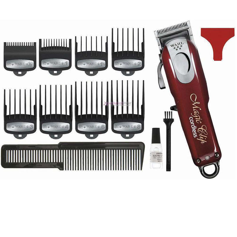 tagliacapelli senza filo con accessori di regolazione